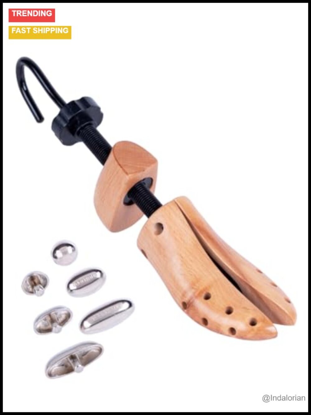 FootFitter Professional 2-Way Shoe Stretcher Length & Width Expander Wooden